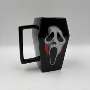 Ghost‎ Face Coffin Mug Black Ceramic Scream Movie Horror Coffee Cup Halloween